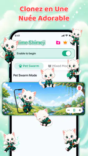 Emoji Batterie & Shimeji Pet screenshot 6
