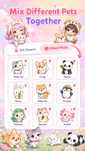 Emoji Battery & Shimeji Pets screenshot 5
