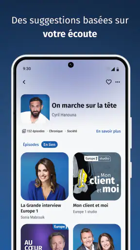 Europe 1: radio, podcast, actu screenshot 6