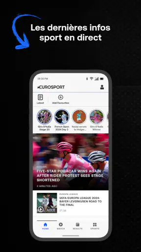 Eurosport : infos et résultats screenshot 2