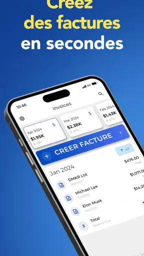 Facture et devis - Invoice Fly screenshot 1