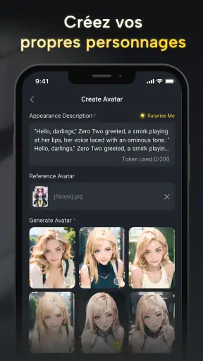 Fantasia:Chat de personnage IA screenshot 7