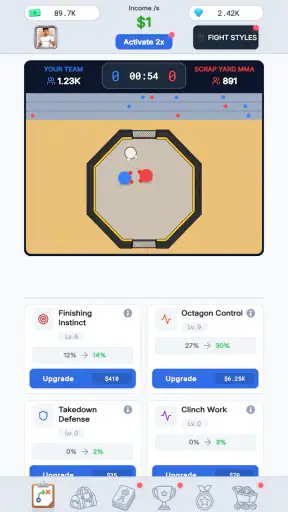 Fight Star - Team Manager Idle screenshot 2