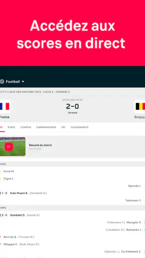 Flashscore: Résultats & Actu screenshot 9