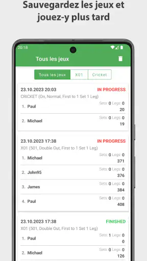 Fléchettes Compteur de Scores screenshot 5