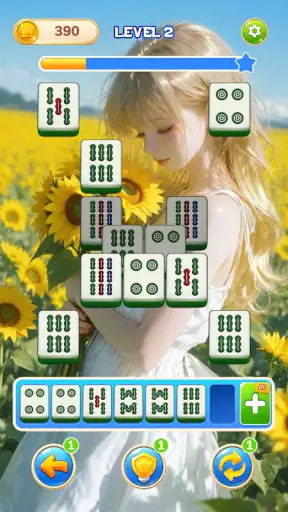 Flirty Summer Mahjong screenshot 2