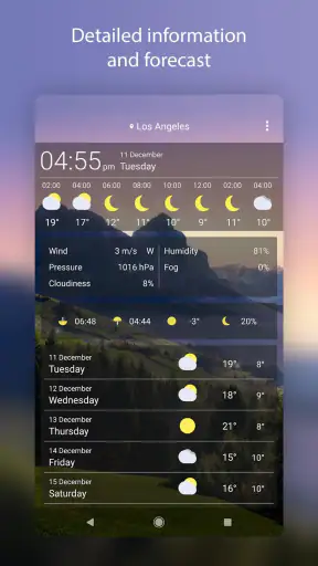 Fond d'Écran Animé Météo screenshot 3