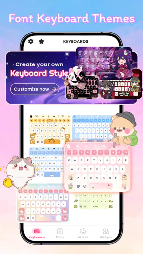 Font Keyboard Themes, Emoji screenshot 1