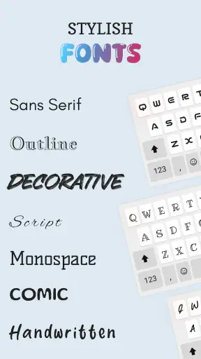 Fonts Keyboard Fonts Theme screenshot 8