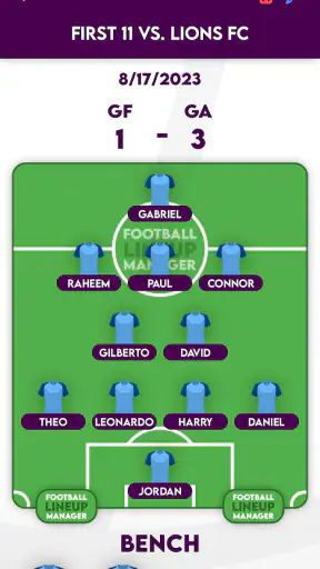 Football Lineup Manager screenshot 12