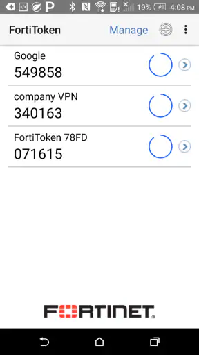 FortiToken Mobile screenshot 1