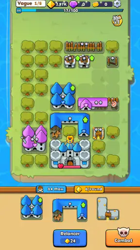 Fortress Merge: Puzzle Defense screenshot 2