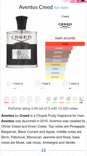 Fragrantica Perfumes screenshot 2
