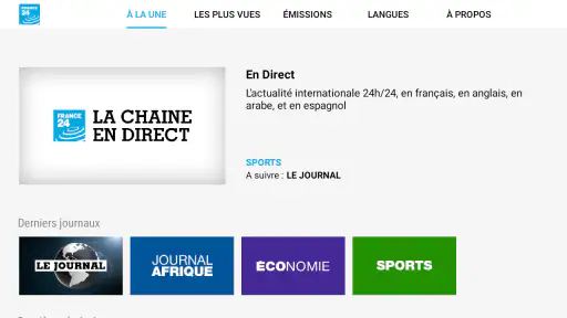 FRANCE 24 - Android TV screenshot 1