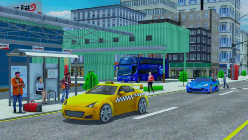 France taxi car driving game screenshot 10