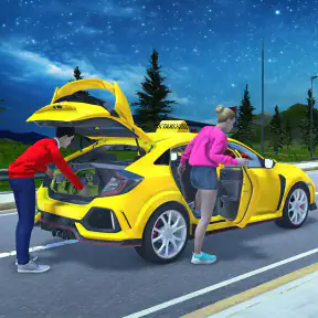 France taxi car driving game screenshot 4