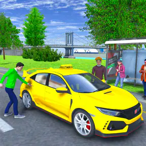 France taxi car driving game screenshot 9