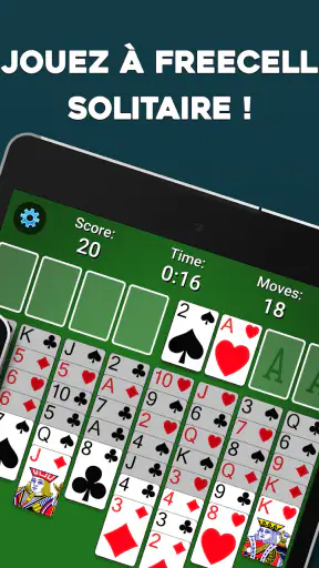 FreeCell Solitaire: Jeu cartes screenshot 12