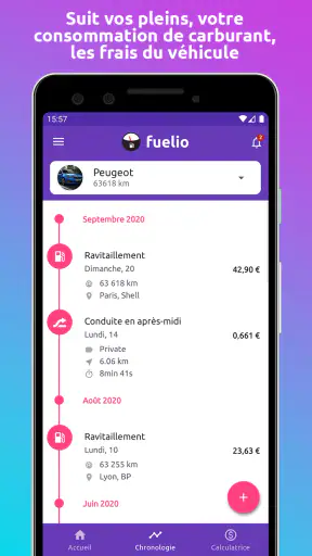 Fuelio : carburant et coûts screenshot 2