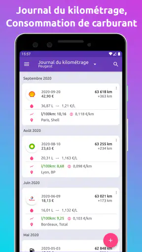 Fuelio : carburant et coûts screenshot 3