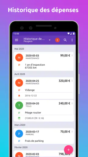 Fuelio : carburant et coûts screenshot 4