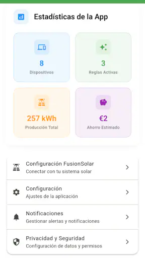 Fusion Solar Auto : Économies screenshot 7