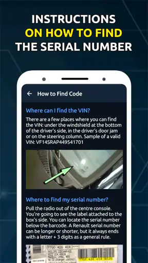 Générateur de codes autoradio screenshot 6
