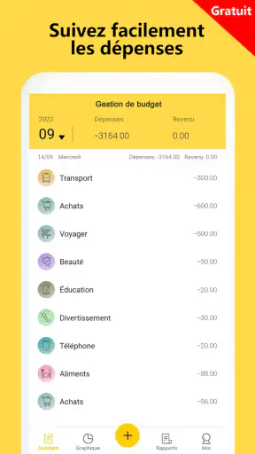 Gestion budget et dépenses screenshot 6