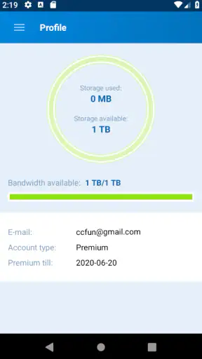 Gestionnaire fichiers Alfafile screenshot 1