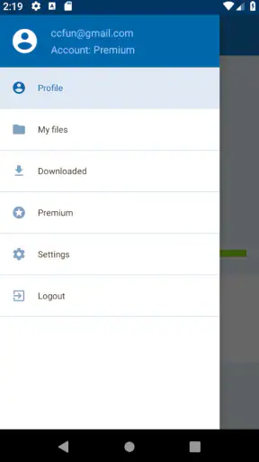Gestionnaire fichiers Alfafile screenshot 2