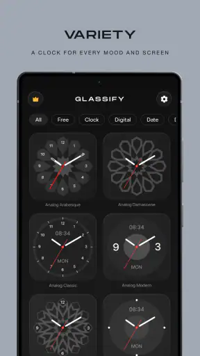 Glassify - Widgets & Thèmes screenshot 1