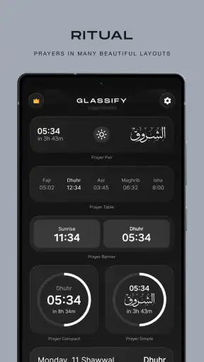 Glassify - Widgets & Thèmes screenshot 3