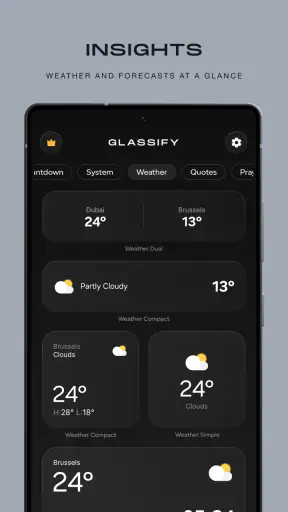 Glassify - Widgets & Thèmes screenshot 6