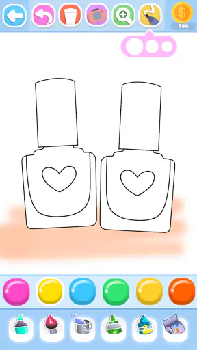 Glitter Beauty Coloring Pages screenshot 10