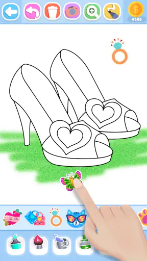 Glitter Beauty Coloring Pages screenshot 12