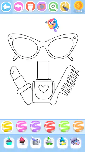Glitter Beauty Coloring Pages screenshot 9