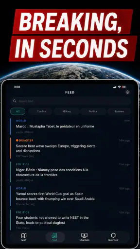 GlobeAlert: Actu Monde Live screenshot 8