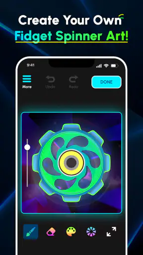 Glow Finger Spinner Art App screenshot 4