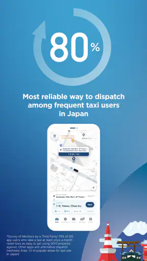 GO / Taxi app for Japan visit screenshot 3