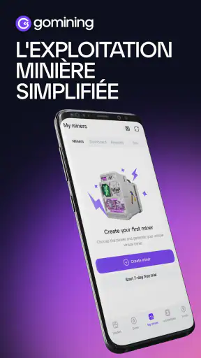 GoMining - BTC Minage & Card screenshot 1