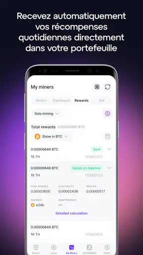 GoMining - BTC Minage & Card screenshot 5