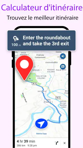 GPS Satellite voir Terre Carte screenshot 2
