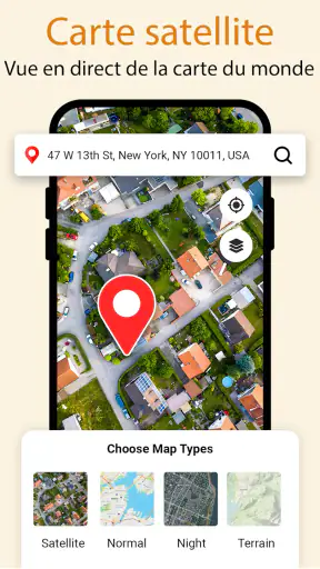 GPS Satellite voir Terre Carte screenshot 6
