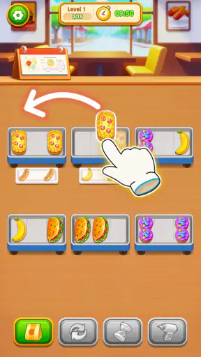Grill Sort - Food Sort Games screenshot 1