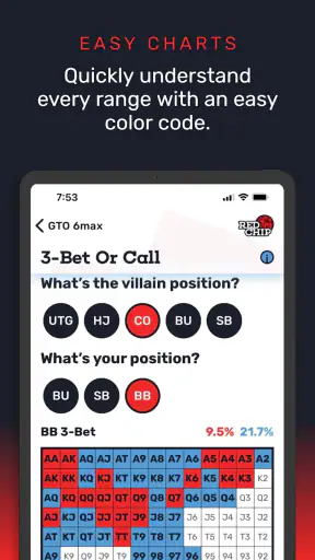 GTO Poker Ranges By Red Chip screenshot 10