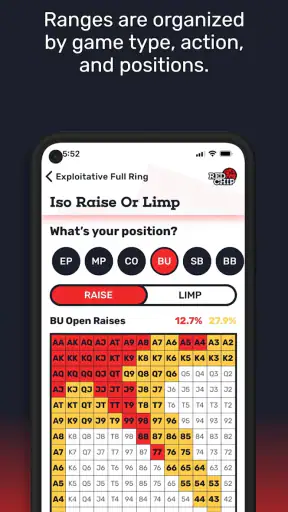 GTO Poker Ranges By Red Chip screenshot 3