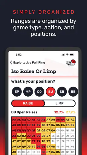 GTO Poker Ranges By Red Chip screenshot 9