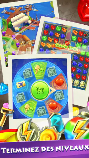 Gummy Drop! Match 3 urbain screenshot 9