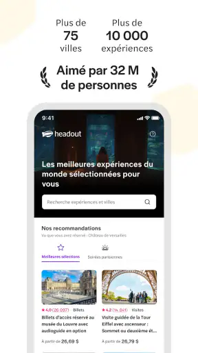 Headout : billets et activités screenshot 2