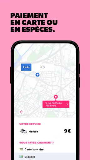 Heetch - Commandez un VTC 24/7 screenshot 3